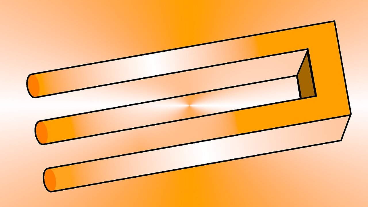 Making optical illusions in Blender N°1: Blivet (fr/en)