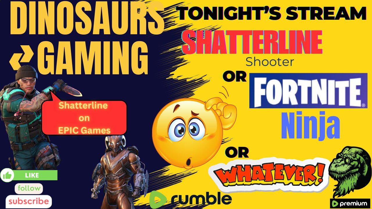 Shatterline And Fortnite Ninja Action.. Fueled by Recycled Dinosaurs... Join the Chat