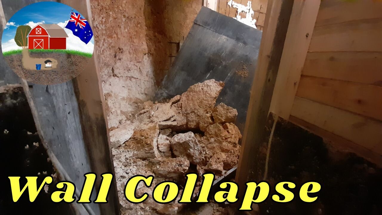 Digging out behind the wall to get the footings done. Ep61