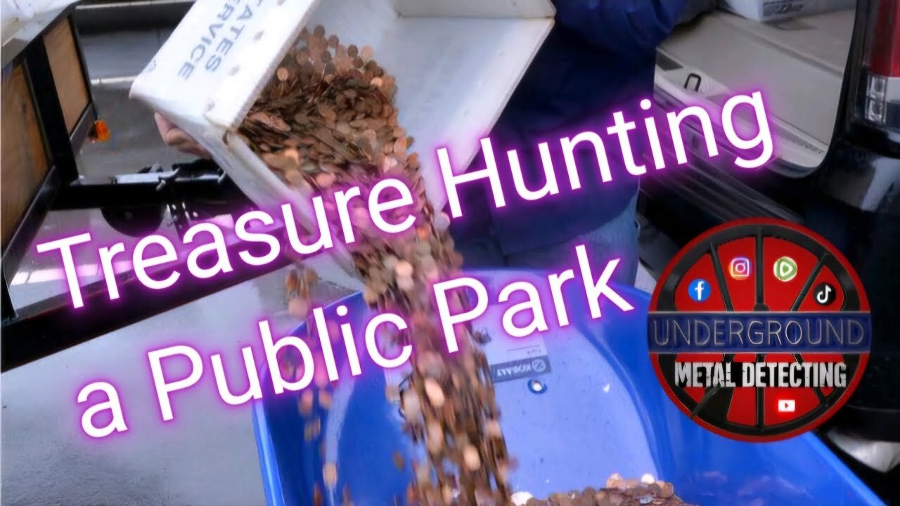 What can we find with a metal detector in a public park?