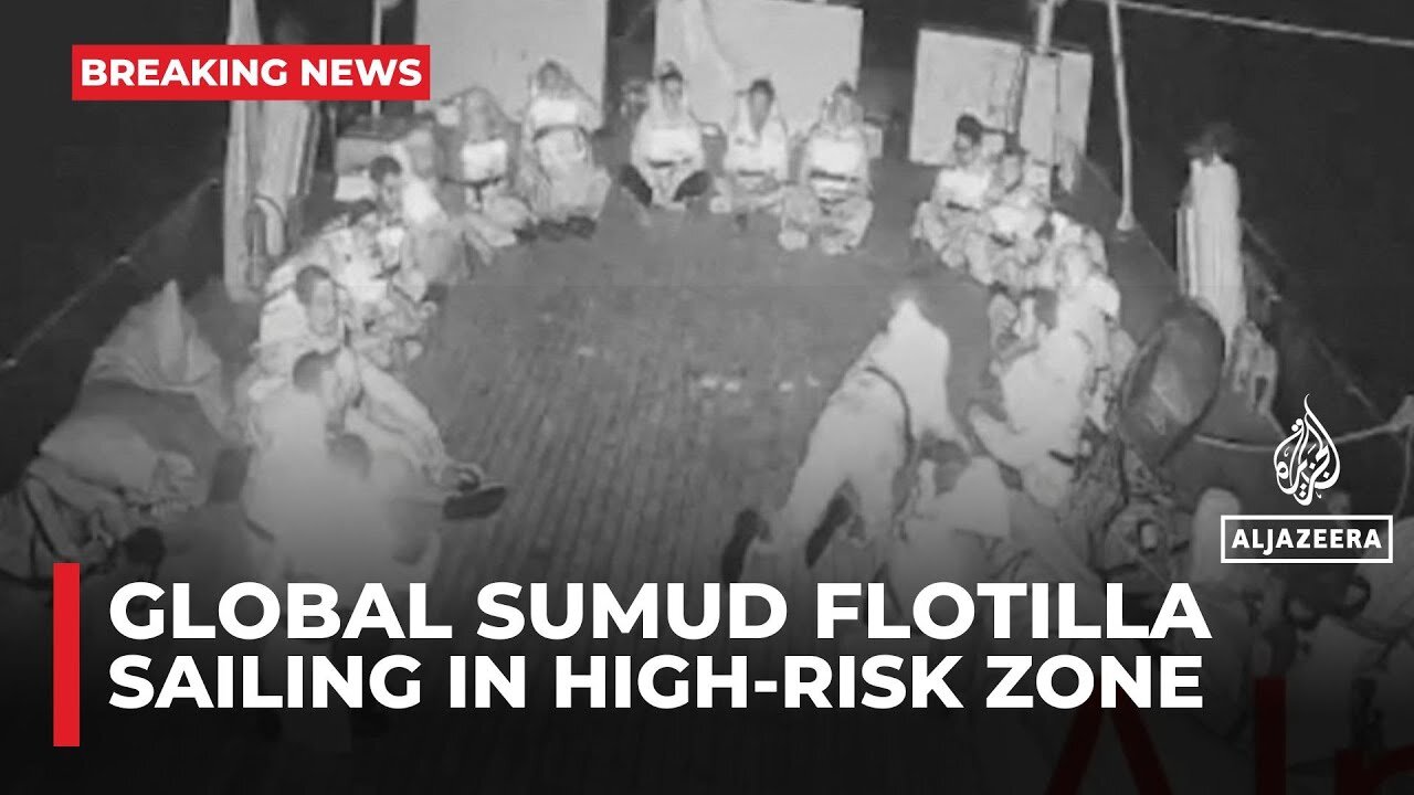 Flotilla organisers declared a state of emergency on board, expect Israeli interception soon