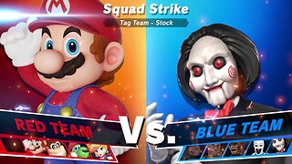 Team Mario vs Team Horror Films - SSBU Squad Strike Quickie