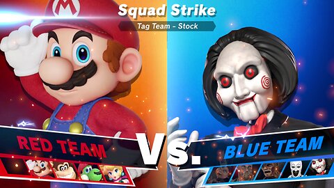 Team Mario vs Team Horror Films - SSBU Squad Strike Quickie