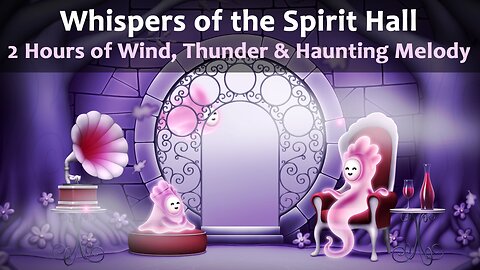 Whispers of the Spirit Hall | Wind, Thunder & Haunting Melody Ambience