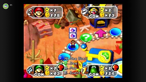 Mario Party 2 Western Land Hard AI 35 Turn Game Part Nine