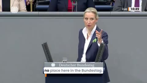 Newest speach from Alice Weidel germany