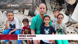 Bolivia intenta traer de vuelta a su médico y sus 5 hijos atrapados en Gaza
