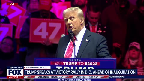 FULL REMARKS: Trump speaks at pre-inauguration rally in D.C.