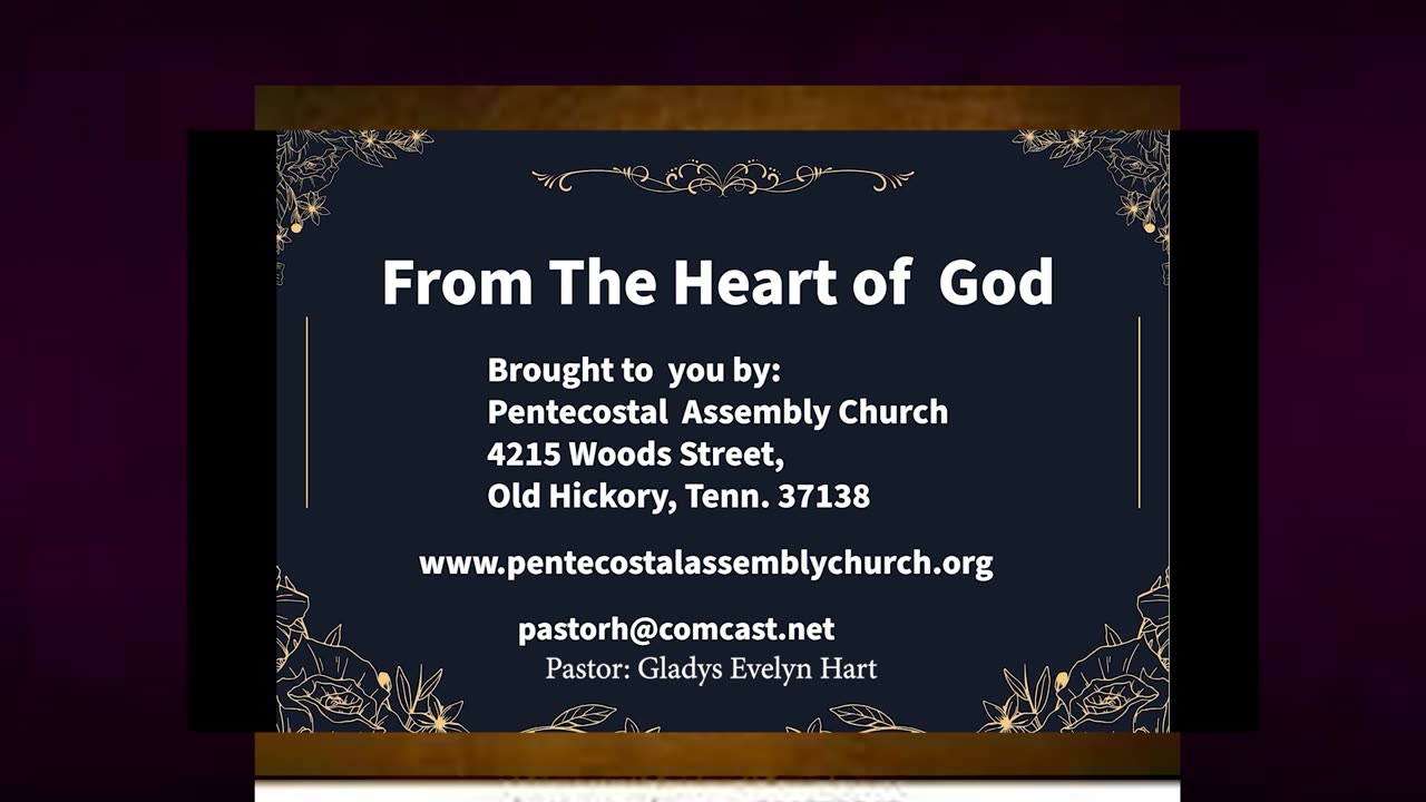 FROM THE HEART OF GOD