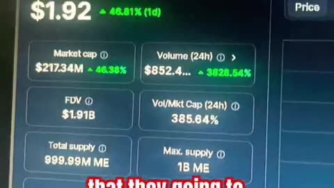 magic eden crypto ME coin price prediction! #fyp