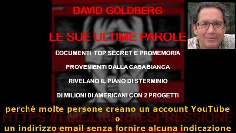 🔴IL PROGETTO DI STERMINIO DI MILIONI DI AMERICANI, REALIZZATO ALLA CASA BIANCA