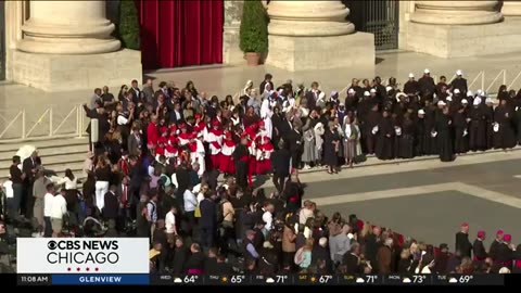 Chicago's viral "conclave kids" meet Pope Leo