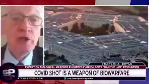 Prof Francis Boyle an academic who wrote the US legislation on Bioweapons