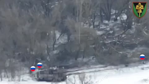 Russians Cut Down After Reaching the Treeline