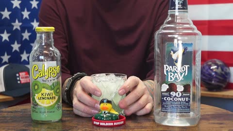 Bob Eucker - Parrot Bay Coconut Rum 90 proof & Calypso Kiwi Lemonade