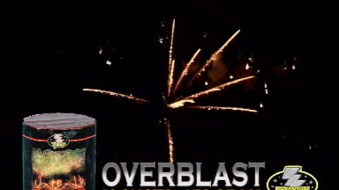 Titanium - Overblast - 150 gram - 10 shots Vuurwerk Cake