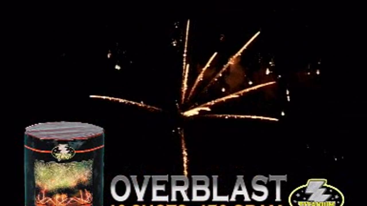 Titanium - Overblast - 150 gram - 10 shots Vuurwerk Cake