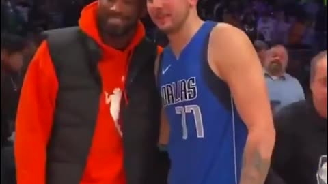 FLASHBACK: The Exact moment Luka Doncic gets heckled by a fan (Kobe Bryant) on the sidelines