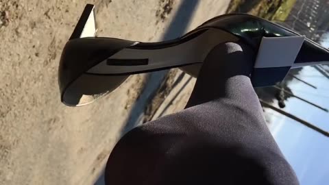Giantess shoeplay pov - Close up to a giantess shoe