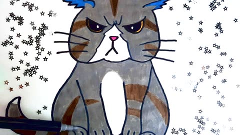 😾🐱✨ Offended Chubby Gray Cat • Moody Aesthetic Vibe 💭