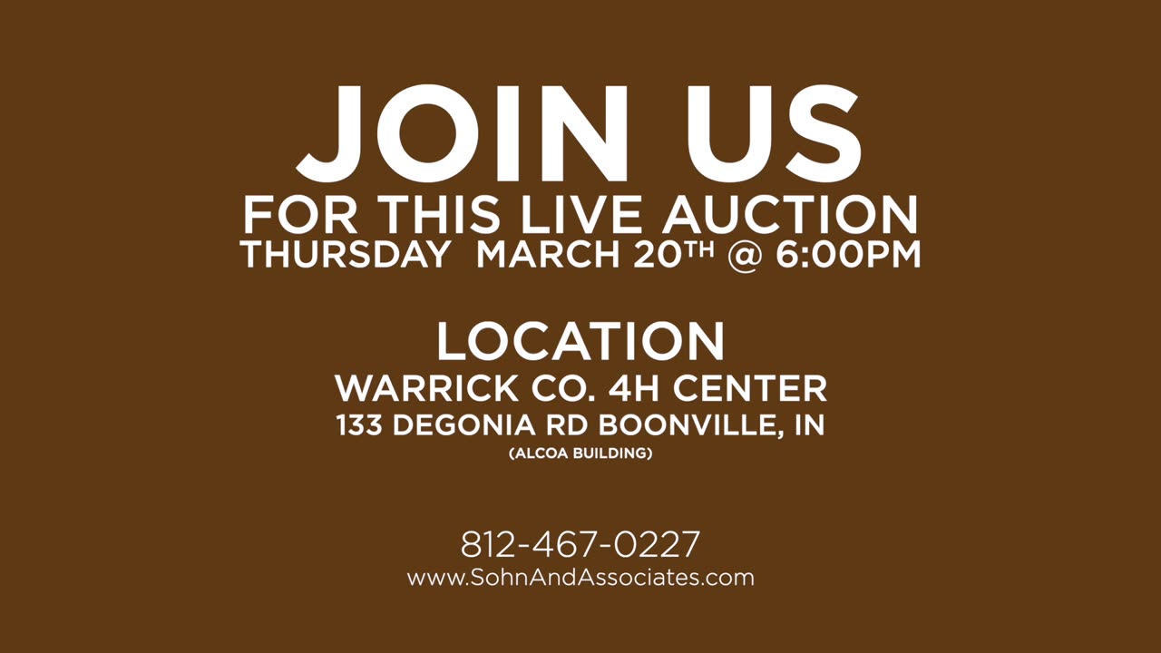 SOUTHERN INDIANA PUBLIC REAL ESTATE AUCTION