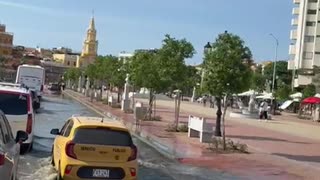 Marea alta en el Centro Histórico