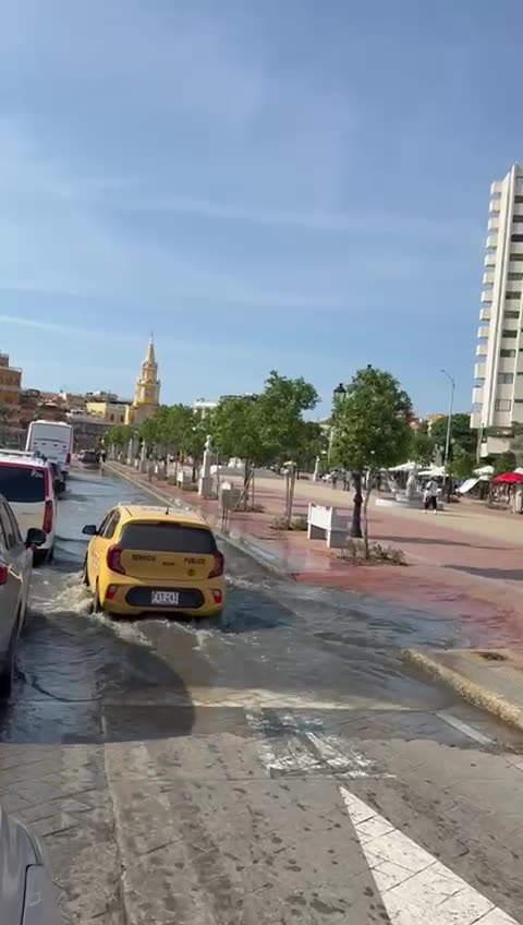 Marea alta en el Centro Histórico