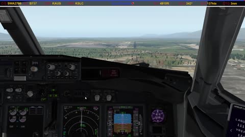 Landing in Salt Lake City (KSLC)