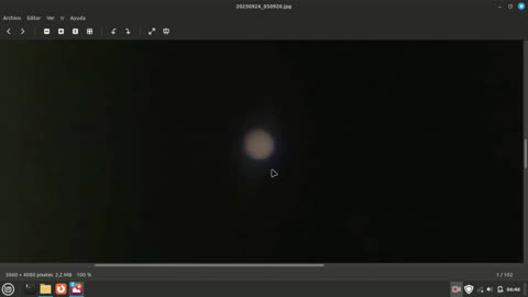 imagenes de Jupiter camara pro, 4080 x 3060 ,ISO 100 telescopio reflactor celestron 80 mm d, 900 df