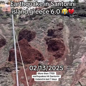 More Than 7700 Earthquakes Hit Santorini Island in Last 7 Days , After That 🥲🥲🥲