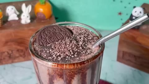 Oreo Milkshake ASMR Cooking #shorts #food #asmr #recipe