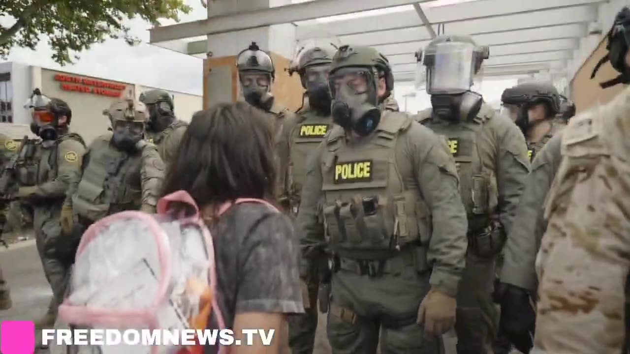 Another video of arrests being made near ICE facility in Portland, Oregon amid ongoing