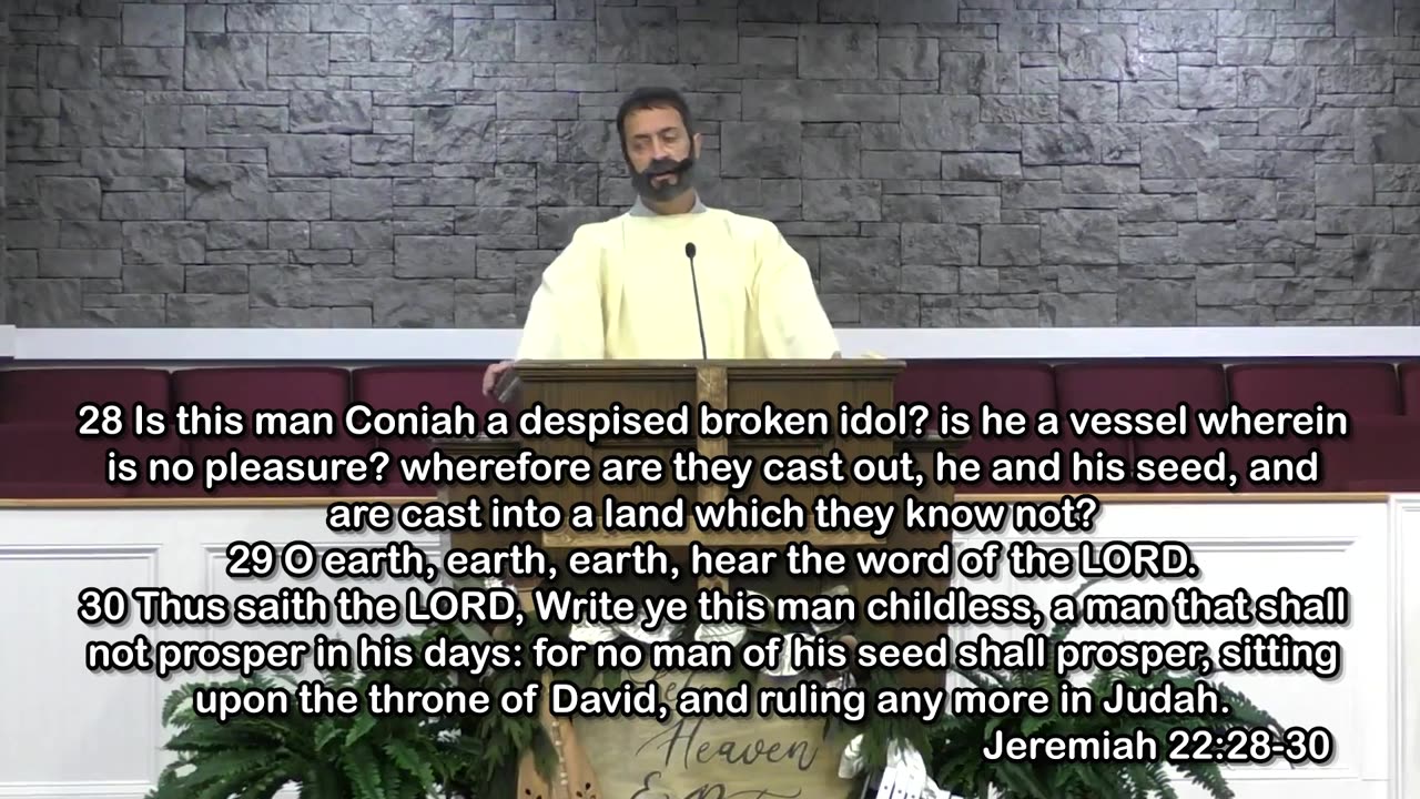 Christmas series message entitled "Joseph"