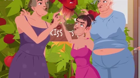 The girl grew her love in a greenhouse