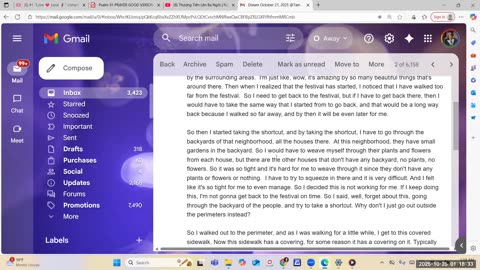 10-25-25: A DREAM on 10-21-25, FESTIVAL started, A ROYAL PROCESSION heading to the PALACE.