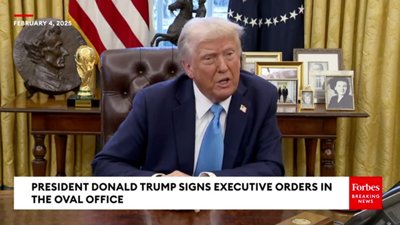 BREAKING NEWS: Trump Signs Host Of New Executive Orders While Taking Questions From Reporters