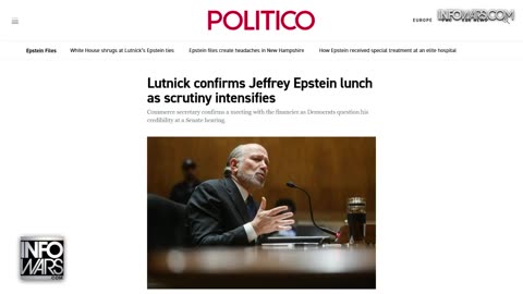 BREAKING VIDEO: President Trump Tells Press He Was Previously Unaware That Sec Of Commerce Howard Lutnick Had Visited Epstein Island