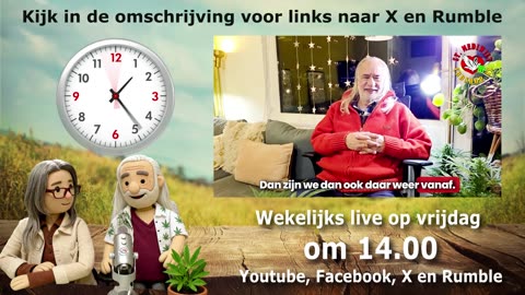 Iedere vrijdag om 14.00 gaan we live!