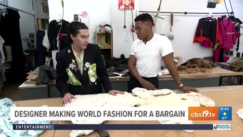 Designer makes world fashion for a bargain