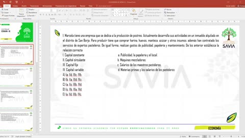 SAVIA REGULAR 2025 | Semana 04 | Economía