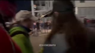 Antifa terrorlsts started attacking each other outside of the ICE facility in Portland..