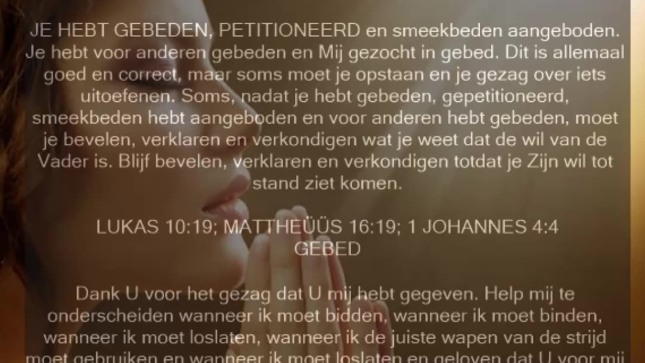 Blijf Bevelen & Verkondigen