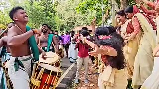 Amazing: Kerala College Onam Celebration #chendamelam #dance #girls #viral #seni