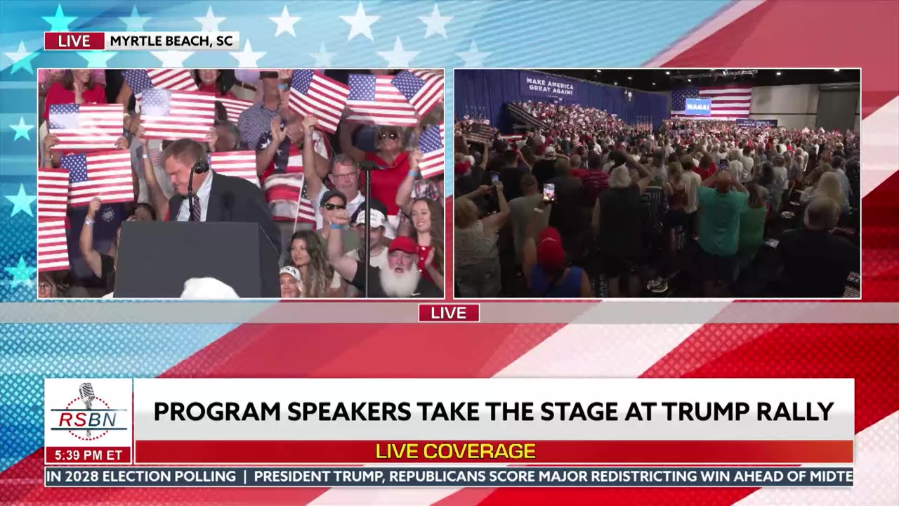 Major Myrtle Beach Trump Rally Kicks Off with Prayer, Anthem, and Pledge of Allegiance - 08/21/26 thumbnail
