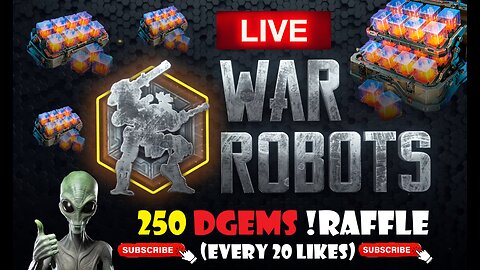 🎅 250 DGEMS Raffle(s)🔥🔥🔥Clan LAGZ - War Robots #warrobots #wr - Like & SUBSCRIBE! 🎄