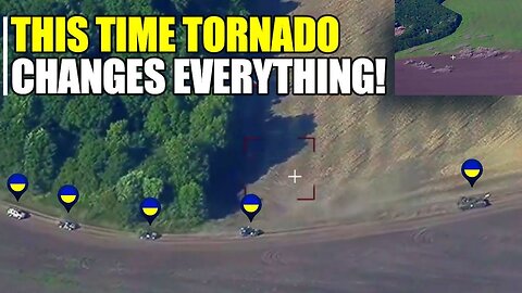 NO MERCY! Russian Tornado sweeps Kursk vehicle column