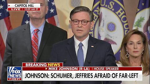 Mike Johnson SLAMS Dems For Playing Politics Over Gov't Shutdown