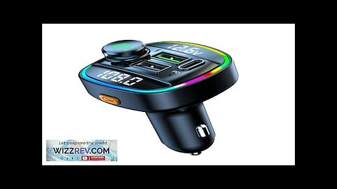 Dual Display Car bluetooth V5.0 FM Transmitter 20W PD + QC3.0 USB Review