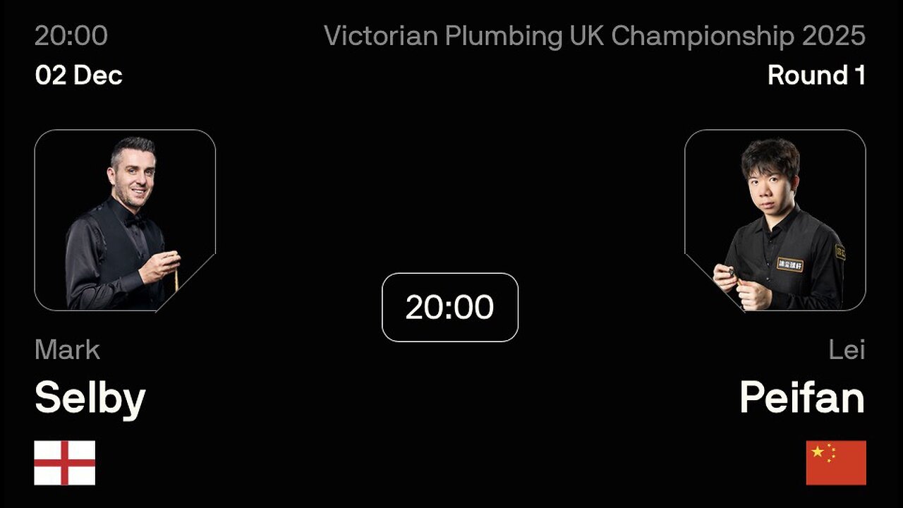 🔴 ถ่ายทอดสดสนุกเกอร์ 🏴󠁧󠁢󠁥󠁮󠁧󠁿 มาร์ค เซลบี้ VS เหลย เพ่ยฝาน 🇨🇳 ศึก ยูเค แชมเปี้ยนชิพ