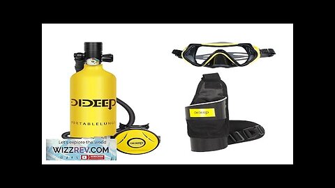 DIDEEP X4000Pro 1L Scuba Diving Tank Snorkel Equipment Leisure Outdoor Swimming Spare Review